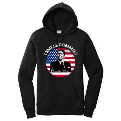 I Smell Commies Republican Conservative Ronald Regan Biden Women's Pullover Hoodie