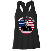 I Smell Commies Republican Conservative Ronald Regan Biden Women's Racerback Tank