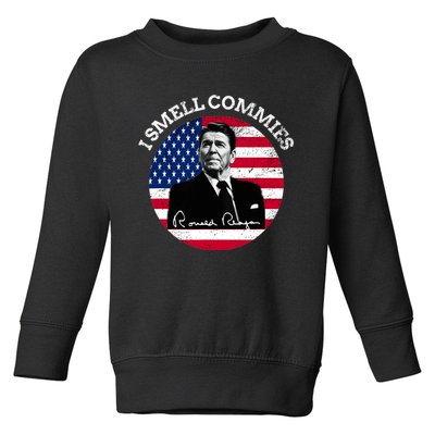 I Smell Commies Republican Conservative Ronald Regan Biden Toddler Sweatshirt