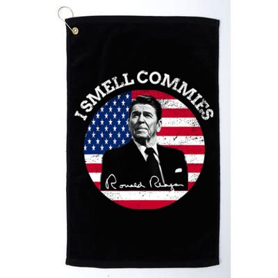 I Smell Commies Republican Conservative Ronald Regan Biden Platinum Collection Golf Towel