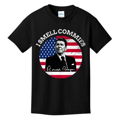 I Smell Commies Republican Conservative Ronald Regan Biden Kids T-Shirt