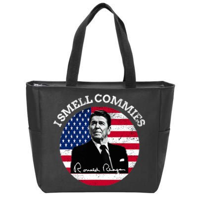 I Smell Commies Republican Conservative Ronald Regan Biden Zip Tote Bag