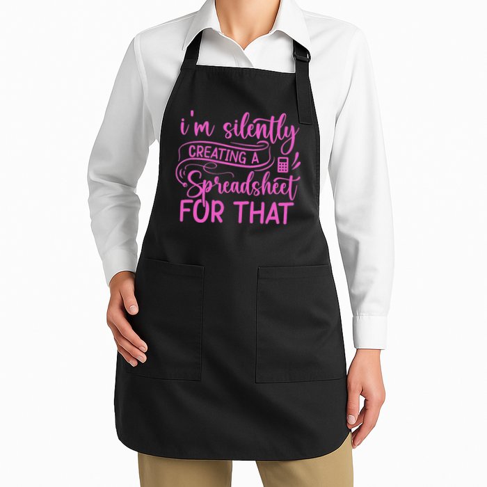 I'm Silently Creating A Spreadsheet For That Math Majors Full-Length Apron With Pockets