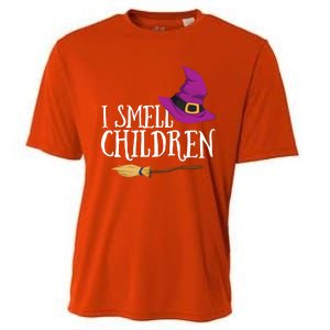 I Smell Children Teacher Halloween Witch For Meaningful Gift Cooling Performance Crew T-Shirt