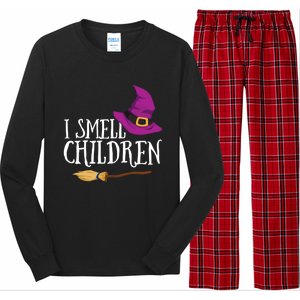 I Smell Children Teacher Halloween Witch For Meaningful Gift Long Sleeve Pajama Set