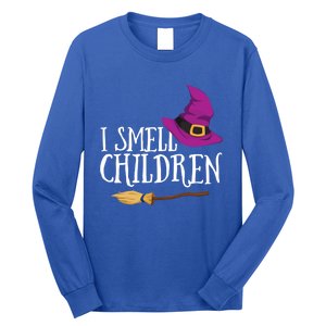 I Smell Children Teacher Halloween Witch For Meaningful Gift Long Sleeve Shirt