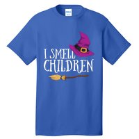 I Smell Children Teacher Halloween Witch For Meaningful Gift Tall T-Shirt