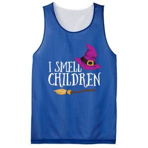 I Smell Children Teacher Halloween Witch For Meaningful Gift Mesh Reversible Basketball Jersey Tank