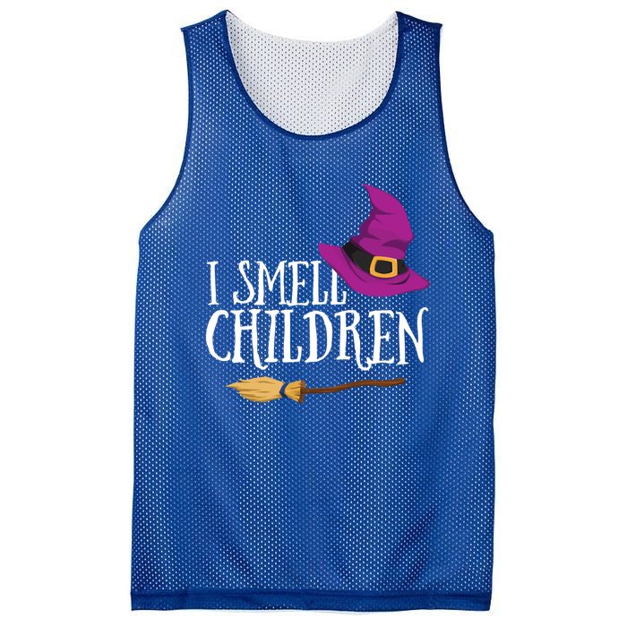 I Smell Children Teacher Halloween Witch For Meaningful Gift Mesh Reversible Basketball Jersey Tank