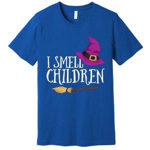 I Smell Children Teacher Halloween Witch For Meaningful Gift Premium T-Shirt