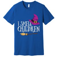 I Smell Children Teacher Halloween Witch For Meaningful Gift Premium T-Shirt