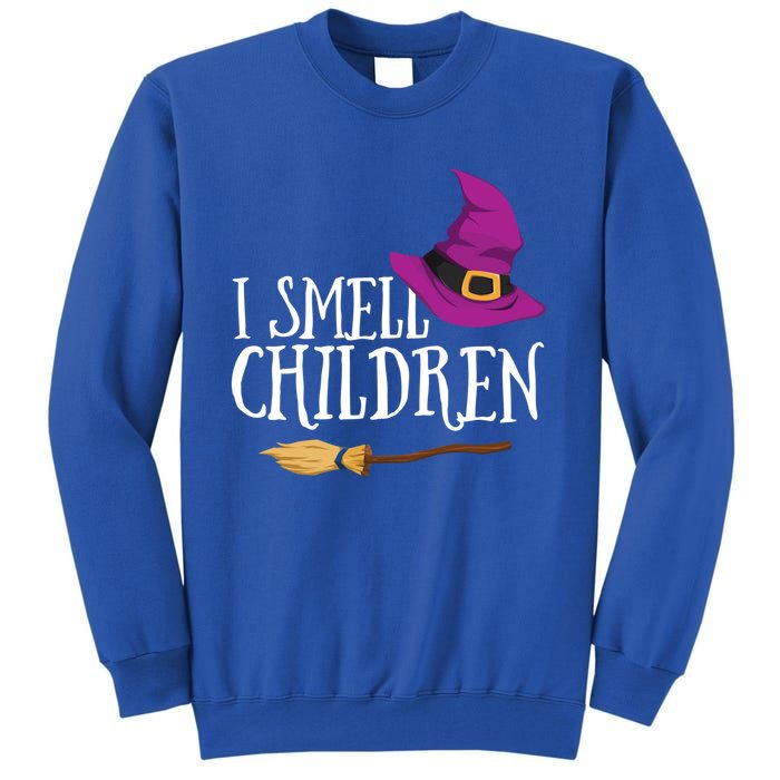 I Smell Children Teacher Halloween Witch For Meaningful Gift Tall Sweatshirt