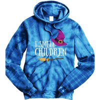 I Smell Children Teacher Halloween Witch For Meaningful Gift Tie Dye Hoodie