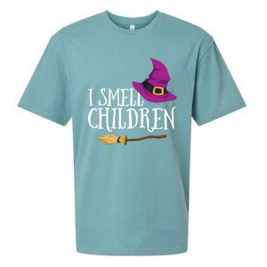 I Smell Children Teacher Halloween Witch For Meaningful Gift Sueded Cloud Jersey T-Shirt