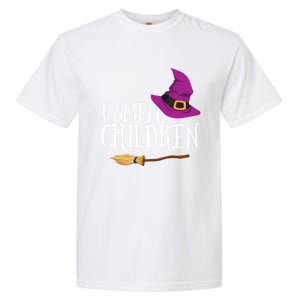 I Smell Children Teacher Halloween Witch For Meaningful Gift Garment-Dyed Heavyweight T-Shirt