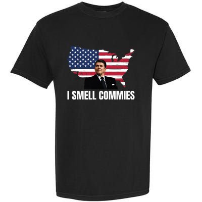 I Smell Commies, Ronald Reagan, Political Humor, President Reagan Garment-Dyed Heavyweight T-Shirt