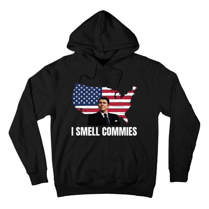 I Smell Commies, Ronald Reagan, Political Humor, President Reagan Hoodie