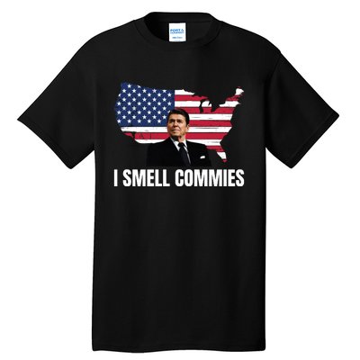 I Smell Commies, Ronald Reagan, Political Humor, President Reagan Tall T-Shirt