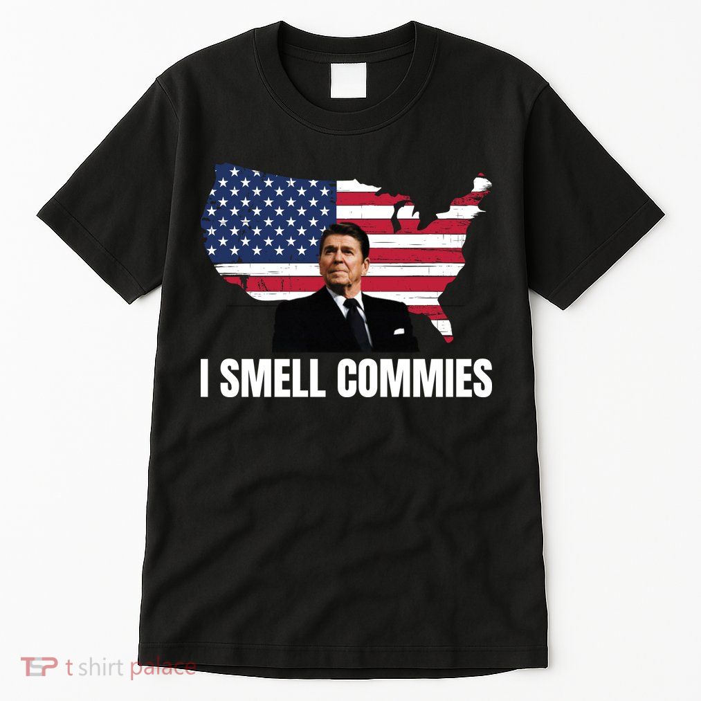 I Smell Commies, Ronald Reagan, Political Humor, President Reagan Tall T-Shirt