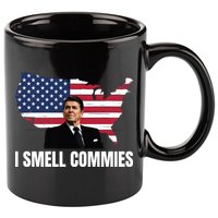 I Smell Commies, Ronald Reagan, Political Humor, President Reagan 11oz C Handle Ceramic Mug