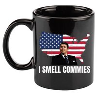 I Smell Commies, Ronald Reagan, Political Humor, President Reagan 11oz C Handle Ceramic Mug
