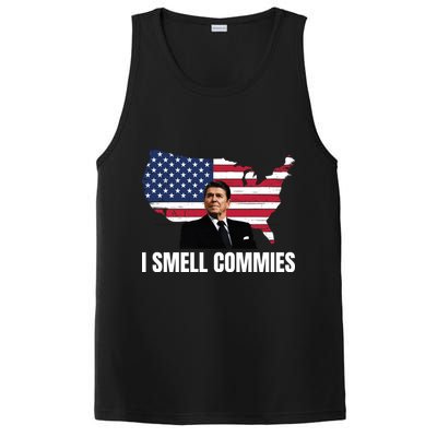 I Smell Commies, Ronald Reagan, Political Humor, President Reagan PosiCharge Competitor Tank