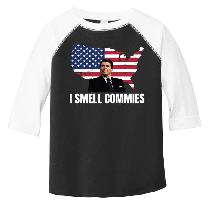 I Smell Commies, Ronald Reagan, Political Humor, President Reagan Toddler Fine Jersey T-Shirt