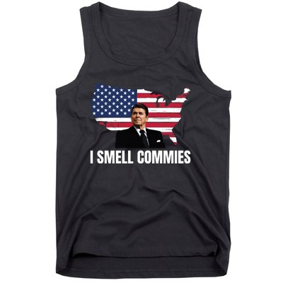 I Smell Commies, Ronald Reagan, Political Humor, President Reagan Tank Top