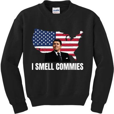 I Smell Commies, Ronald Reagan, Political Humor, President Reagan Kids Sweatshirt