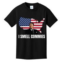 I Smell Commies, Ronald Reagan, Political Humor, President Reagan Kids T-Shirt