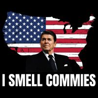 I Smell Commies, Ronald Reagan, Political Humor, President Reagan Kids T-Shirt
