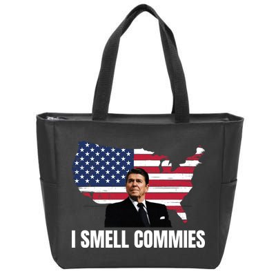 I Smell Commies, Ronald Reagan, Political Humor, President Reagan Zip Tote Bag
