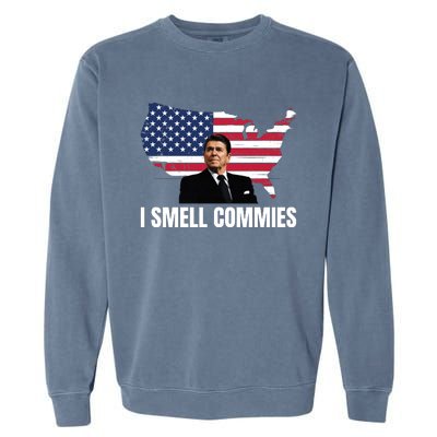 I Smell Commies, Ronald Reagan, Political Humor, President Reagan Garment-Dyed Sweatshirt