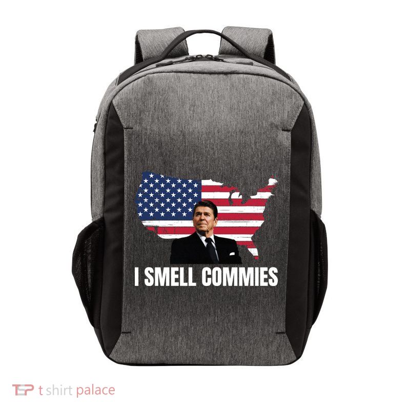 I Smell Commies, Ronald Reagan, Political Humor, President Reagan Vector Backpack