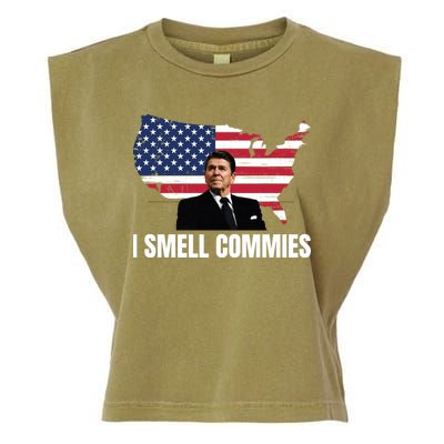 I Smell Commies, Ronald Reagan, Political Humor, President Reagan Garment-Dyed Women's Muscle Tee