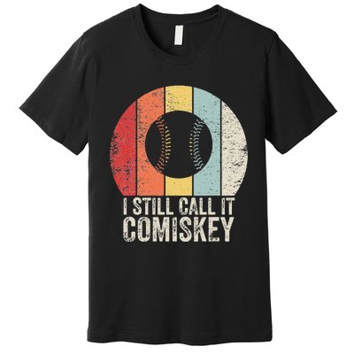 I Still Call It Comiskey Vintage Baseball Lover Premium T-Shirt