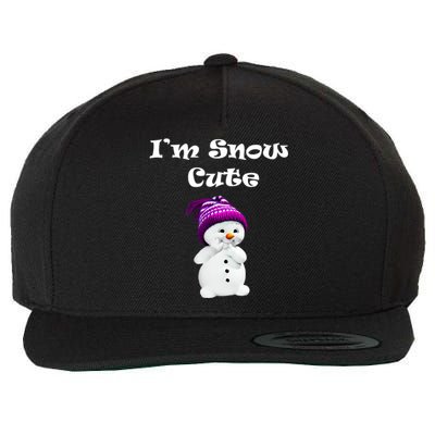 Im Snow Cute Snow Christmas Gifcute Gift Funny Gift Wool Snapback Cap