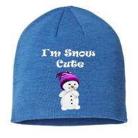 Im Snow Cute Snow Christmas Gifcute Gift Funny Gift Sustainable Beanie