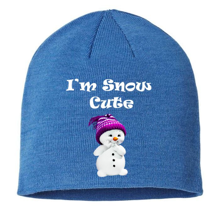 Im Snow Cute Snow Christmas Gifcute Gift Funny Gift Sustainable Beanie