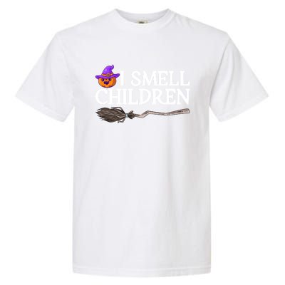 I Smell Children Witch Halloween Costume Gift Garment-Dyed Heavyweight T-Shirt