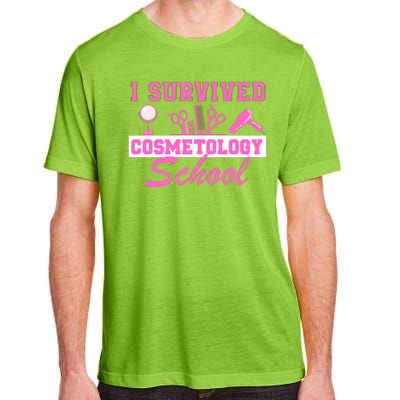 I Survived Cosmetology School Graduation Cosmetologist Cosmetology Student Adult ChromaSoft Performance T-Shirt