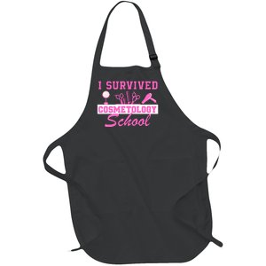 I Survived Cosmetology School Graduation Cosmetologist Cosmetology Student Full-Length Apron With Pockets