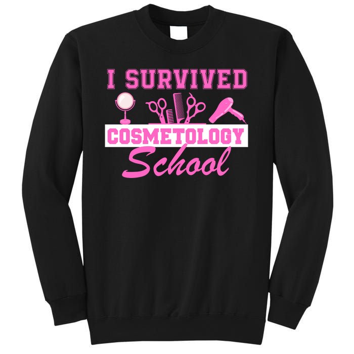 I Survived Cosmetology School Graduation Cosmetologist Cosmetology Student Sweatshirt