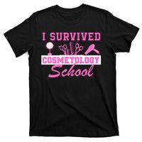 I Survived Cosmetology School Graduation Cosmetologist Cosmetology Student T-Shirt