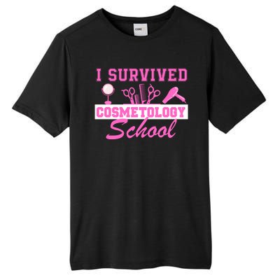 I Survived Cosmetology School Graduation Cosmetologist Cosmetology Student Tall Fusion ChromaSoft Performance T-Shirt