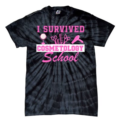 I Survived Cosmetology School Graduation Cosmetologist Cosmetology Student Tie-Dye T-Shirt