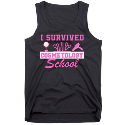 I Survived Cosmetology School Graduation Cosmetologist Cosmetology Student Tank Top