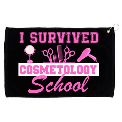 I Survived Cosmetology School Graduation Cosmetologist Cosmetology Student Grommeted Golf Towel