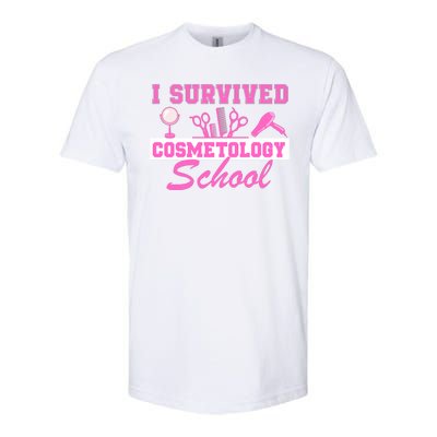 I Survived Cosmetology School Graduation Cosmetologist Cosmetology Student Softstyle CVC T-Shirt