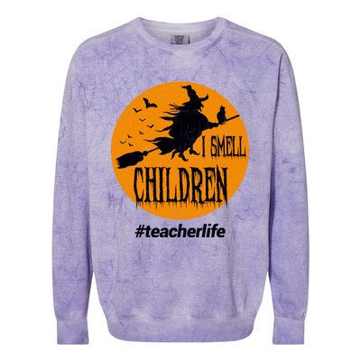 I Smell Children Witch Costume For Halloween Gift Colorblast Crewneck Sweatshirt